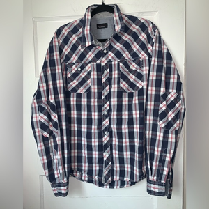 Zara‎ blue and red button up for men size XL